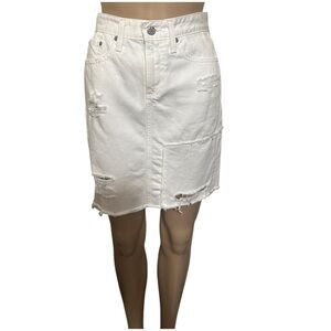 Ag Adriano Goldschmied white Knee-Length Pencil Skirt